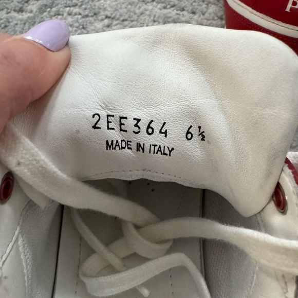 Prada Downtown Men’s Sneakers Size 36.5 Red EUC - Picture 10 of 11